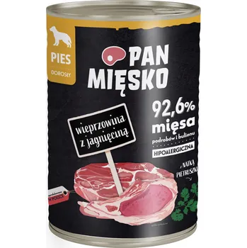 Krmivo pro psa Vlhké krmivo pro psy Pan Mięsko vepřové s jehněčím 400 g