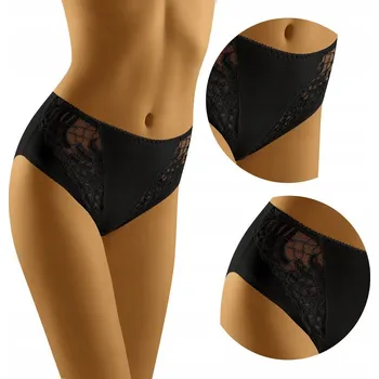 Kalhotky KOMFORTNÍ Kalhotky s vysokým pasem Wolbar Eco-Ga černé M