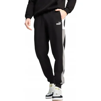 Puma pánské tepláky ESS BLOCK SWEATPANTS černé, velikost M