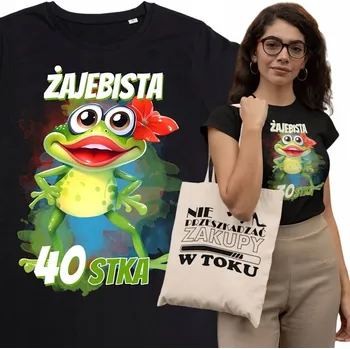 Dámské tričko DÁMSKÉ TRIČKO DÁREK K 40. NAROZENINÁM SUPER 40 LET TAŠKA