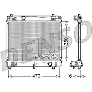 Chladič motoru Chladič, chlazení motoru DENSO DRM50008