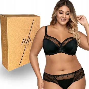 Podprsenka Ava podprsenka polovyztužená černá velikost 80K