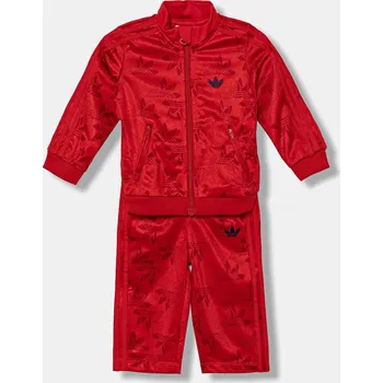 Kojenecká tepláková souprava adidas Originals JW0288 červená 33X, vel. 74