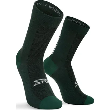 Pánské ponožky SIROKO Cyklistické ponožky s merino vlnou SRX Arbor L ZELENÁ