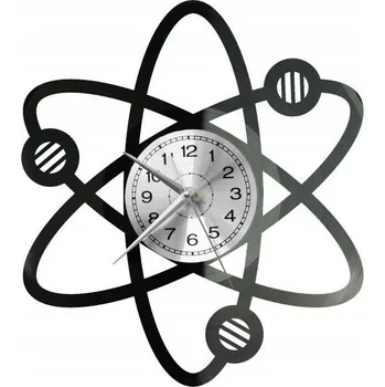 Hodiny Vědecké hodiny Atom Nástěnné hodiny Vinylová deska Moderní Dekorativní Na