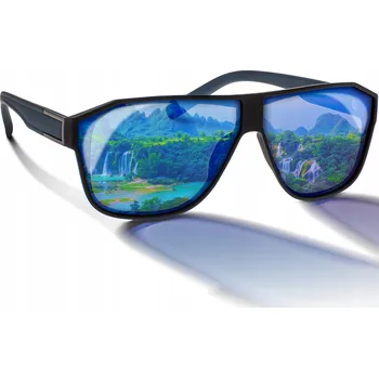 Sluneční brýle Pánské sluneční brýle velké s polarizací černé Brilo RES431-2