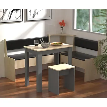 VCM Jídelní sestava Esal Mini, antracitová 487762