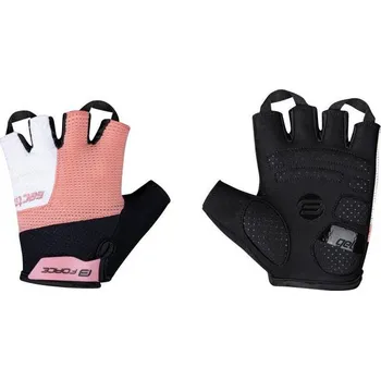 Cyklistické rukavice Force Rukavice SECTOR LADY gel černo-meruňkové POUZE S (VÝPRODEJ)