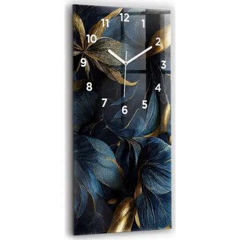 Hodiny Velké skleněné hodiny Moderní nástěnné dekorativní květiny 30x60