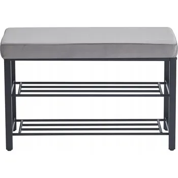 Botník Botník s sedátkem AGTRADE 79 x 50 x 32 cm šedý