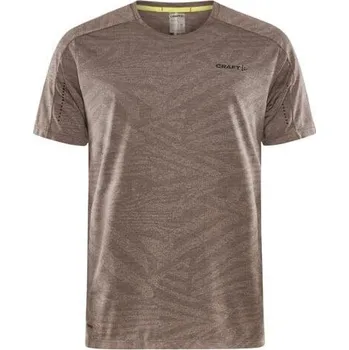 Pánská móda Craft ADV HiT SS Structure 1912457 pánské triko - hnědá (244000) POUZE XL (VÝPRODEJ) + DÁREK