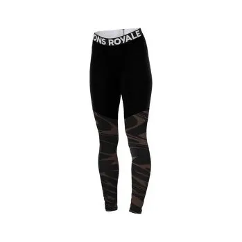 Dámské kalhoty Mons Royale Cascade Merino Flex Legging Women Black černá S