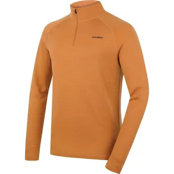 Oblečení a móda Husky Aron Zip M mustard pánská merino mikina POUZE XXL (VÝPRODEJ) + DÁREK