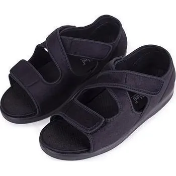 Dámské pantofle Vlnka Zdravotní ortopedická obuv otevřená se širokým otevíráním Černá POUZE EU 36 (VÝPRODEJ)