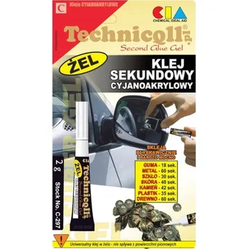 Průmyslové lepidlo Technicqll Sekundové lepidlo 2g