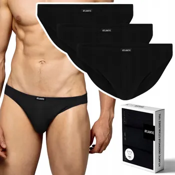 Slipy Pánské slipy 3 PÁRY mini ATLANTIC 3BMP-230 - M