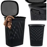 Volně stojící koš na prádlo Storage Solutions 60 l černý
