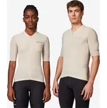 VAN RYSEL Unisex dres na silniční cyklistiku s krátkým rukávem EDR Ultra 2XL BÉŽOVÁ