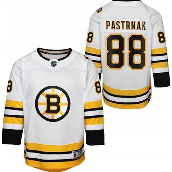 Hokejový dres Dětský dres David Pastrnak Boston Bruins NHL Premier White Velikost: S/M