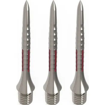 Caliburn Kovové hroty - Bamboo - Silver & Red - 28 mm