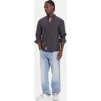 Pánské oblečení Tommy Jeans Košile DM0DM21298 Černá Regular Fit 3XL