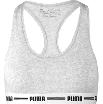 Podprsenka PUMA Sportovní podprsenka Racerback XL ŠEDÁ
