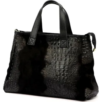 Kabelka Dámská kabelka Luka 26-034 CROCO černá