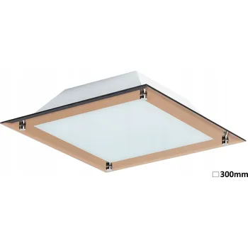 Stropní Svítidlo Rabalux čtvercová 30 x 8 cm žlutá