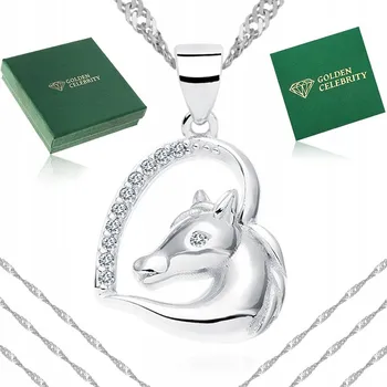 Náhrdelník DĚTSKÝ STŘÍBRNÝ NÁHRDELNÍK SRDCE RYZOSTI 925 ŘETÍZEK PŘÍVĚSEK