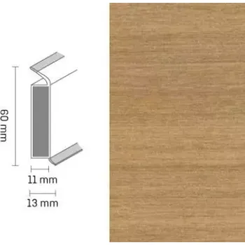 Döllken EP 60/13 flex life 2487 wild oak soklová lišta (10 ks / bal.)