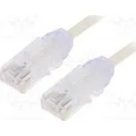 Patch cord TX6-28™,U/UTP 6 lanko Cu LSZH bílá Dél 1m 28AWG