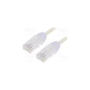 Síťový kabel Patch cord TX6-28™,U/UTP 6 lanko Cu LSZH bílá Dél 1m 28AWG