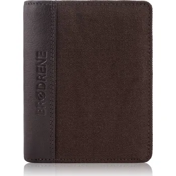 Peněženka Brødrene látková peněženka hnědá - muž