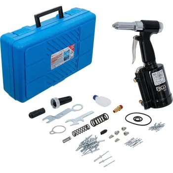 Nýtovací pistole Pneumatická / Vzduchová nitovačka 2,4 - 4,8mm, sila: 720 kg, pracovný tlak: 6,2 bar, dĺžka zdvihu: 14mm, prípojka 6,3mm