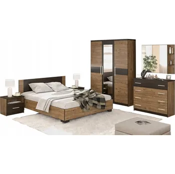 Ložnicová sestava Ložnicová sestava NODULOSA, dub april/wenge