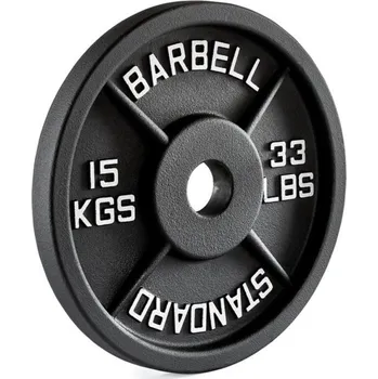 Kotouč litina ATX LINE Standard Barbell 15 kg, střed 50 mm