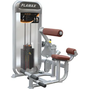 Posilovací stroj na zádové svaly IMPULSE Plamax, cihličkové závaží 113 kg