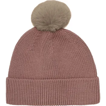 Kojenecká čepice Enfant - Čepice s bambulí - Burlwood Velikost: 48