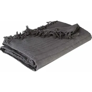 Atmosphera Přehoz s třásněmi 131645D 160 x 220 cm, šedý