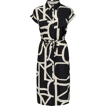 Dámská móda Šaty ONLY Beige/ Schwarz 7836214 36