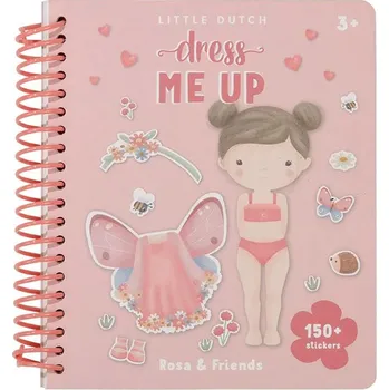 Dětské zboží Grafix Kniha oblékání, 150 samolepek - Rosa&Friends
