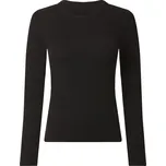 esmara® Dámské vroubkované triko s dlouhými rukávy (černá, M(40/42))