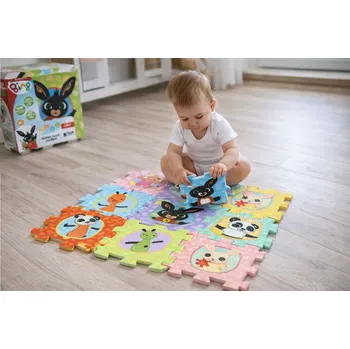 Trefl Pěnové puzzle ZAJÍČEK BING barevné dílky 8 kusů