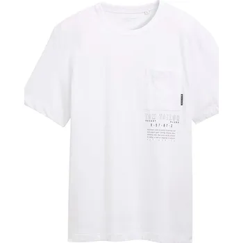 Pánské tričko Tričko Tom Tailor Weiß 451058 L