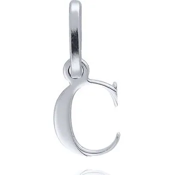 Přívěsek MOISS přívěsek z bílého zlata PÍSMENO C
