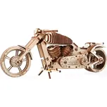 Ugears 3D dřevěné mechanické puzzle VM-02 Motorka (chopper)