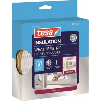 Těsnění do okna a dveří Tesa Těsnění oken a dveří, profil P, 25 m × 9 × 5,5 mm&nbsp;05391-00100-03