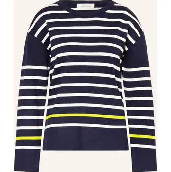 Dámský svetr Cartoon Dámský Svetr, tmavě modrá / neonově žlutá / bílá, 34