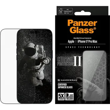 PanzerGlass Ceramic II ochranné sklo pro Apple iPhone 17 Pro Max černé