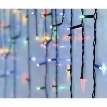Vánoční světelný řetěz Koopman LED kapající vodopád 600 x 52cm barevné muticolor